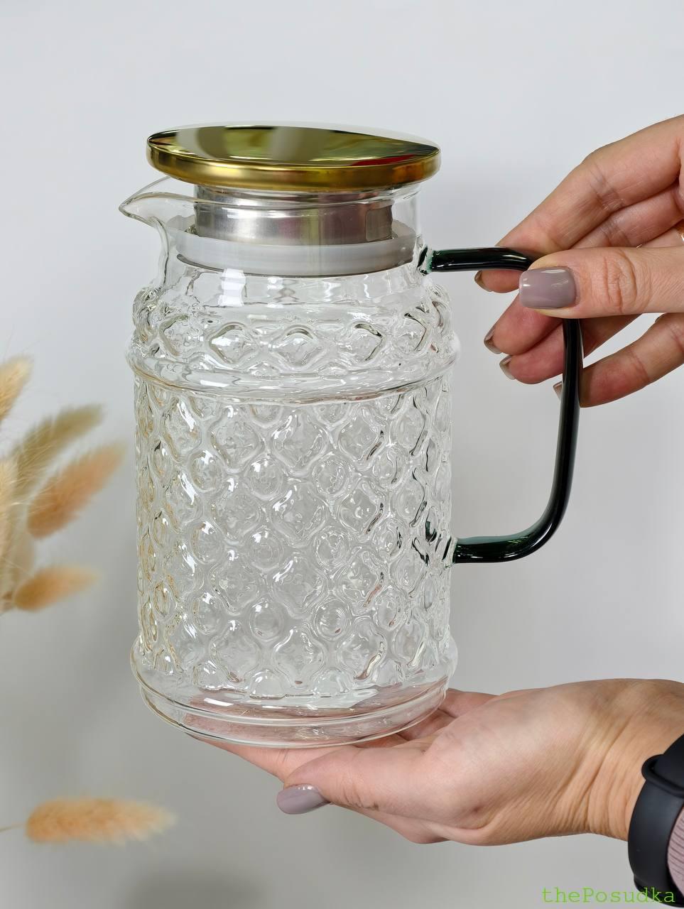 Глек скляний "Рікардо", 1000 мл Зображення 1 – thePosudka Глек скляний "Рікардо", 1000 мл