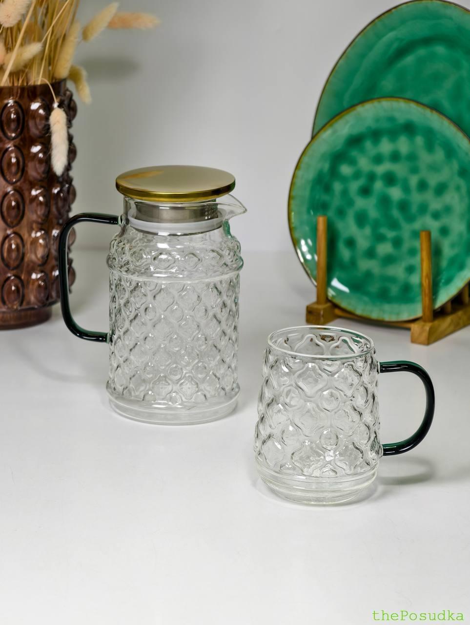 Глек скляний "Рікардо", 1000 мл Зображення 2 – thePosudka Глек скляний "Рікардо", 1000 мл - Зображення 2