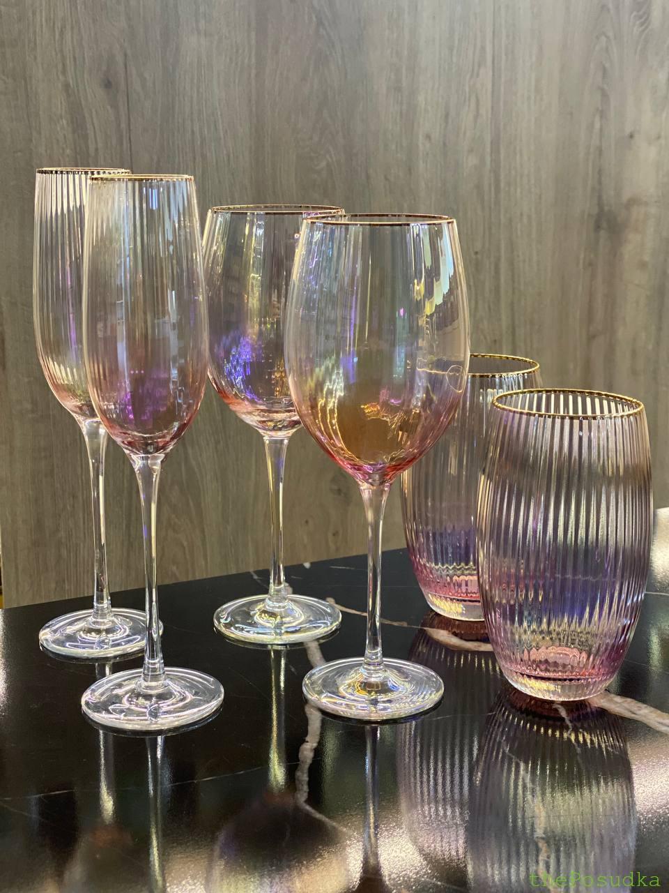 Набір 4 келихи для шампанського Olens "Оптік-голд", 250 мл Зображення 10 – thePosudka Набір 4 келихи для шампанського Olens "Оптік-голд", 250 мл - Зображення 10