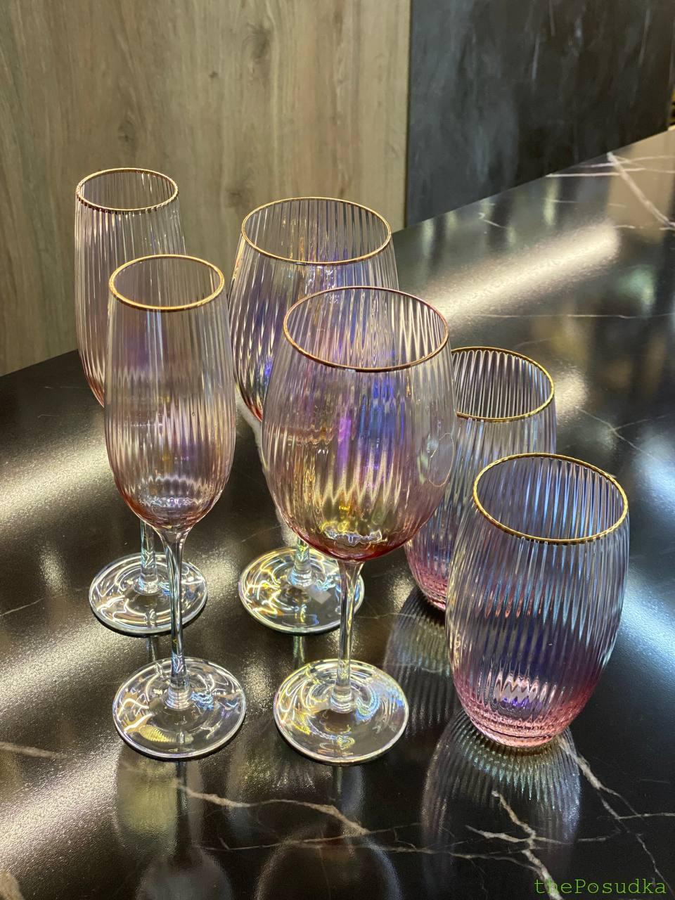 Набір 4 келихи для шампанського Olens "Оптік-голд", 250 мл Зображення 9 – thePosudka Набір 4 келихи для шампанського Olens "Оптік-голд", 250 мл - Зображення 9