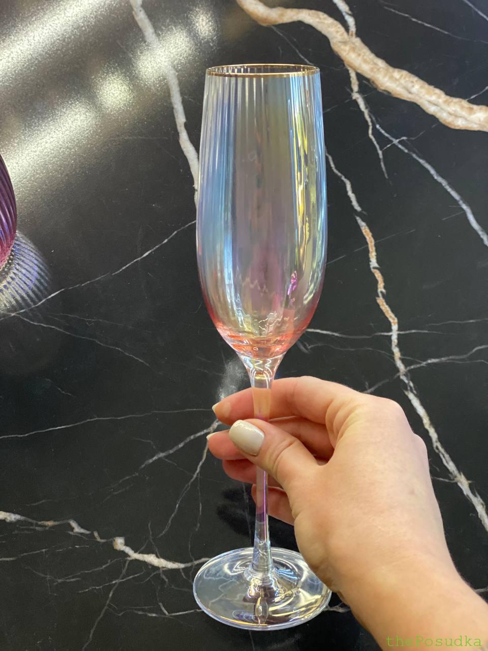 Набір 4 келихи для шампанського Olens "Оптік-голд", 250 мл Зображення 7 – thePosudka Набір 4 келихи для шампанського Olens "Оптік-голд", 250 мл - Зображення 7