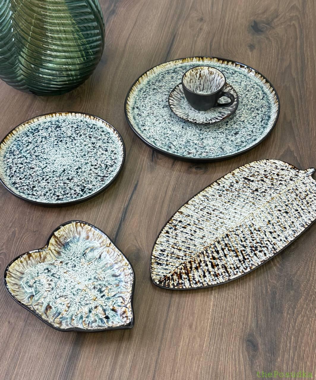 Сервірувальна тарілка-листок “Паноптікон”, 17.3*14.2 Зображення 1 – thePosudka Сервірувальна тарілка-листок “Паноптікон”, 17.3*14.2