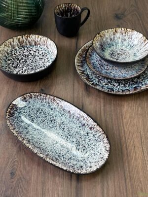 Тарілка сервірувальна овальна “Паноптікон”, 29.5 * 16.4 см