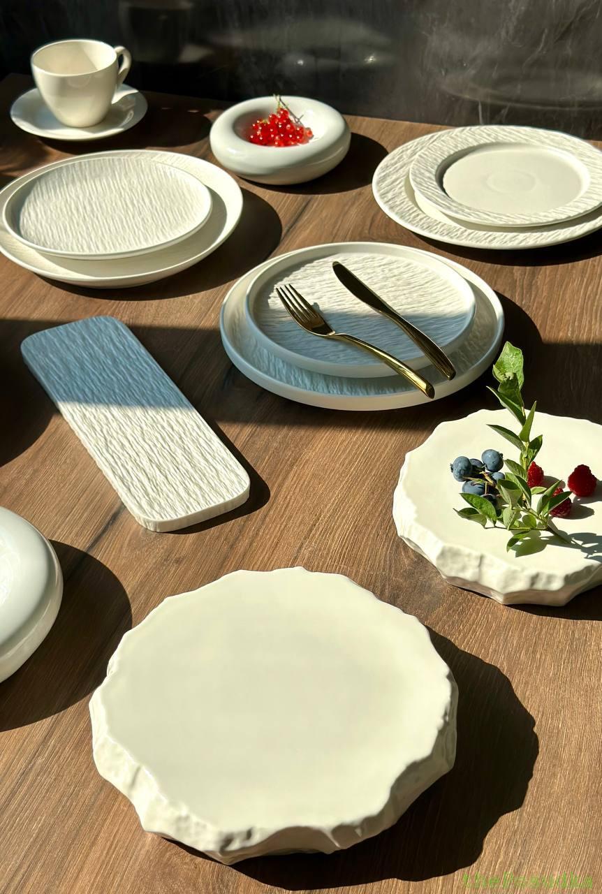 Тарілка з бортиком "Білий обеліск", 25 см Зображення 9 – thePosudka Тарілка з бортиком "Білий обеліск", 25 см - Зображення 9