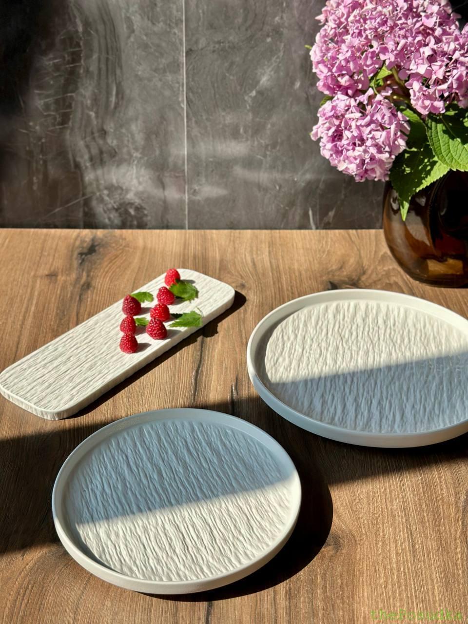 Тарілка з бортиком "Білий обеліск", 25 см Зображення 5 – thePosudka Тарілка з бортиком "Білий обеліск", 25 см - Зображення 5