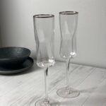 Набір 4 келихи для шампанського Olens “Прозора Геометрія”, 200 мл