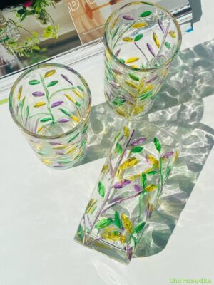 Набір 6 склянок Olens "Саграсове море", 350 мл