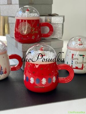 Кружка з кришкою Olens "Сніжне свято" 360 мл