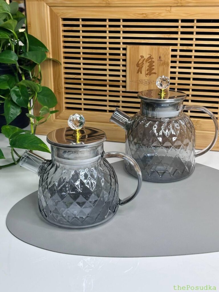 Чайник скляний Olens "Срібний ромбус" 800 - 1000 мл Зображення 42 – thePosudka Чайник скляний Olens "Срібний ромбус" 800 - 1000 мл Зображення 41 – thePosudka