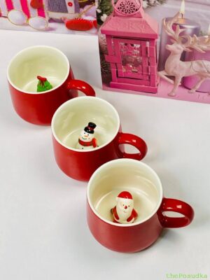 Кружка Olens "Сюрприз-сніговик" 350 мл