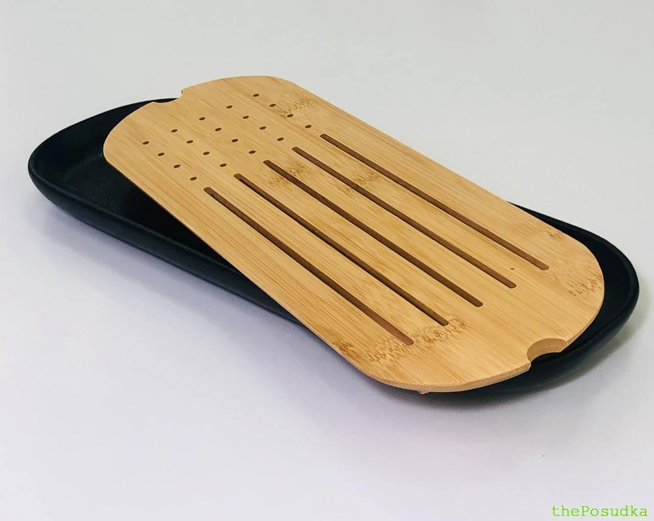 Чайний столик деревʼяний Olens "Тайнань" 40*14*3 см Зображення 2 – thePosudka Чайний столик деревʼяний Olens "Тайнань" 40*14*3 см - Зображення 2