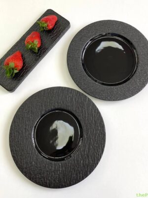 Тарілка-блюдо "Чорний обеліск" 27.5*17.5*2 см