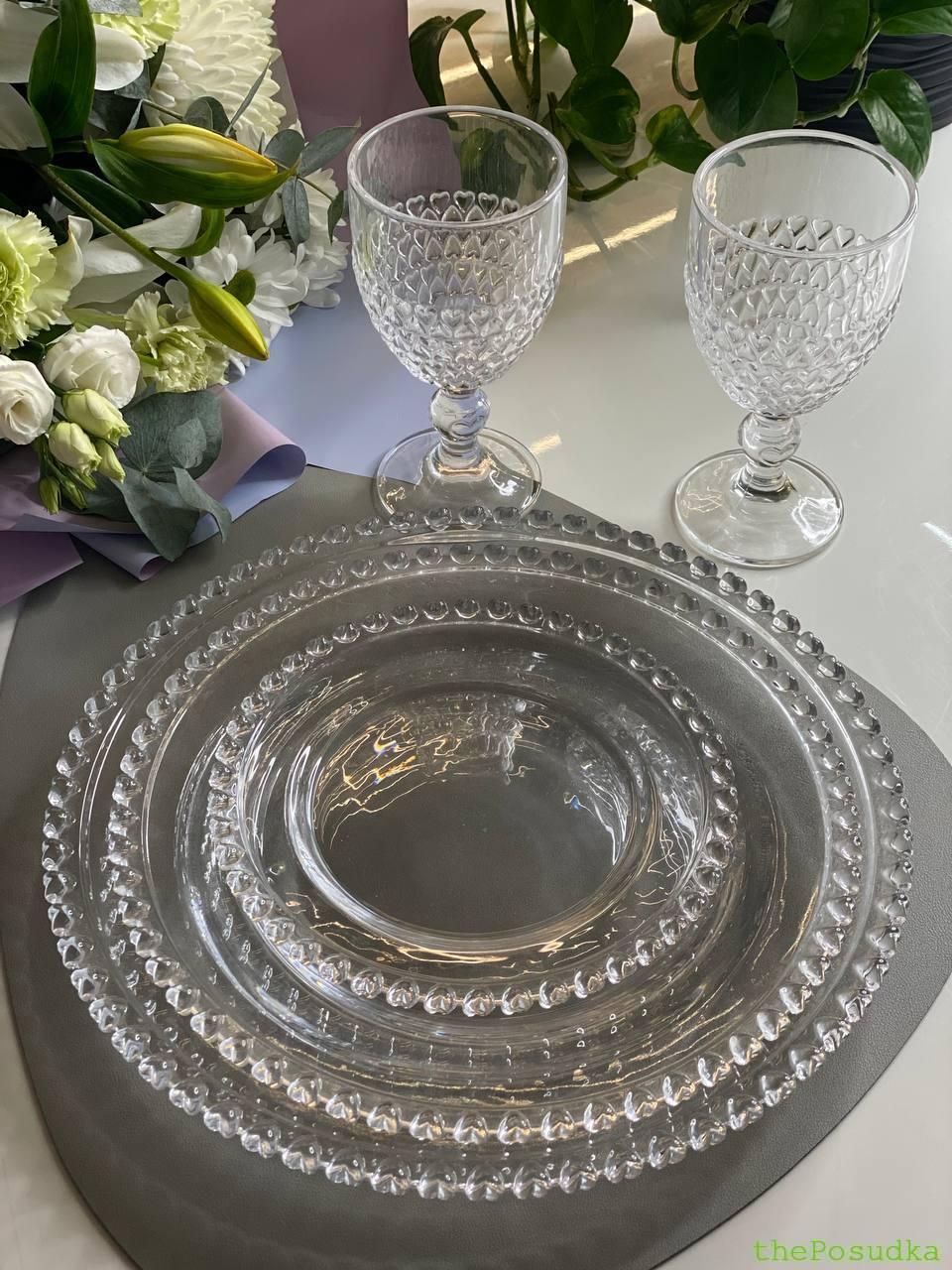 Тарілка підставна Olens «Прозоре Серце» 19, 27, 32 см Зображення 2 – thePosudka Тарілка підставна Olens «Прозоре Серце» 19, 27, 32 см - Зображення 2