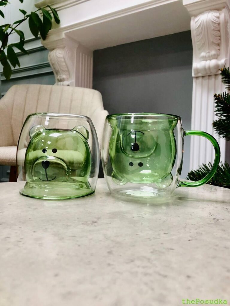 Кружка з подвійного скла Olens «Зелений Умка» 250 мл Зображення 22 – thePosudka Кружка з подвійного скла Olens «Зелений Умка» 250 мл Зображення 21 – thePosudka