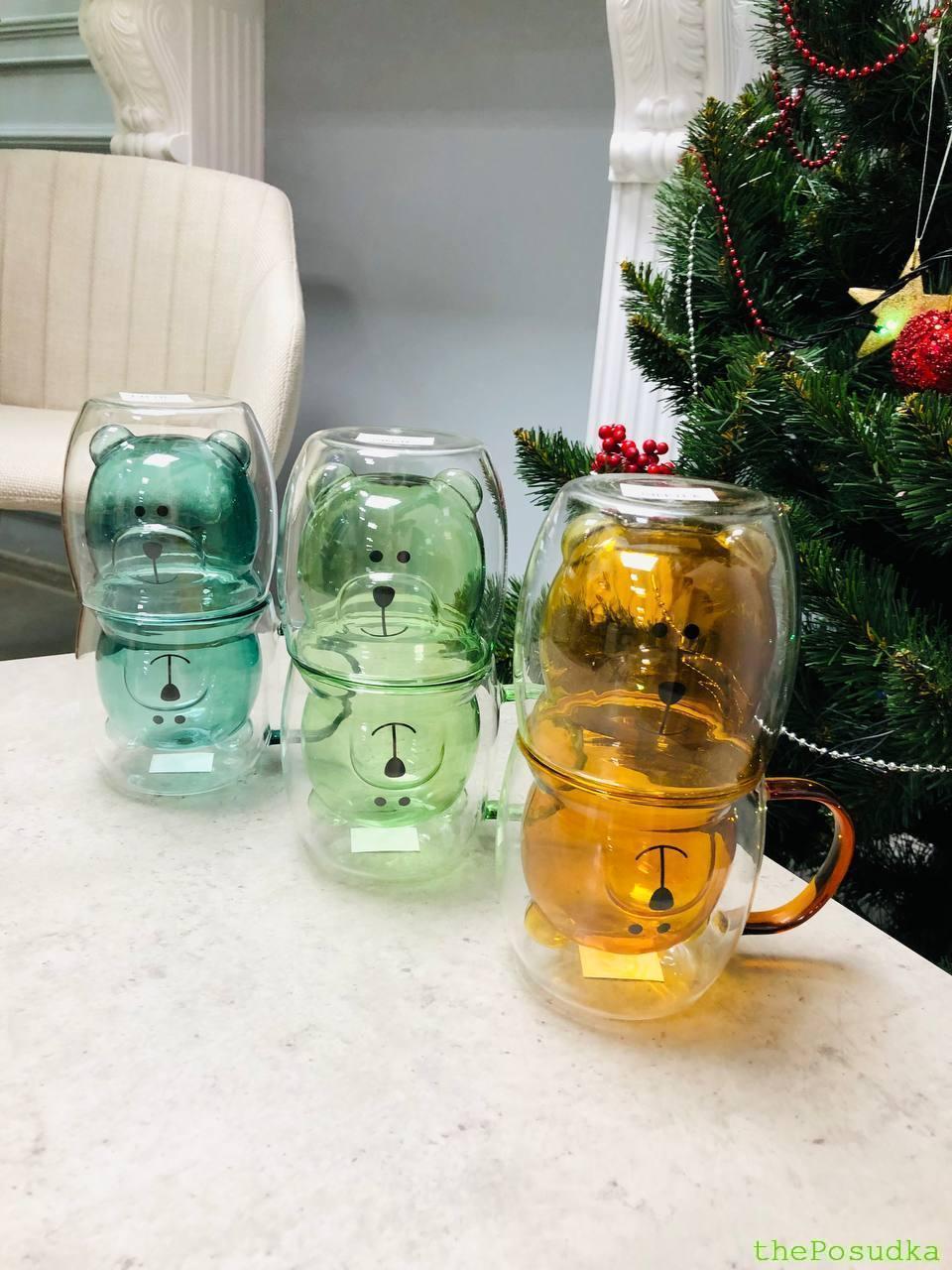 Склянка з подвійного скла Olens «Смаргдовий Умка» 250 мл Зображення 3 – thePosudka Склянка з подвійного скла Olens «Смаргдовий Умка» 250 мл - Зображення 3