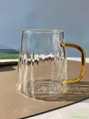 Набір 4 кружки скляні Olens "Вечірня прохолода" 400 мл