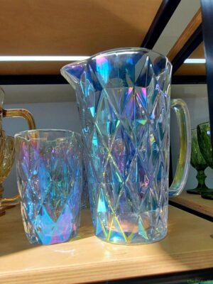 Набір склянок та глечика Olens «Веселковий смарагд»