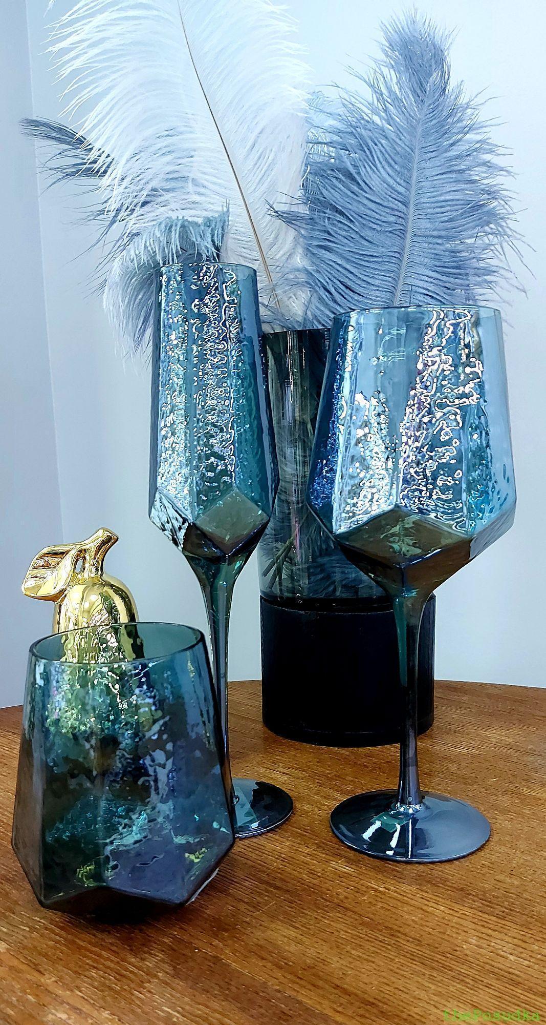 Набір 2 келихи для шампанського Olens "Дзеркальна бірюза", 200 мл Зображення 3 – thePosudka Набір 2 келихи для шампанського Olens "Дзеркальна бірюза", 200 мл - Зображення 3