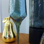 Набір 2 келихи для шампанського Olens "Дзеркальна бірюза", 200 мл