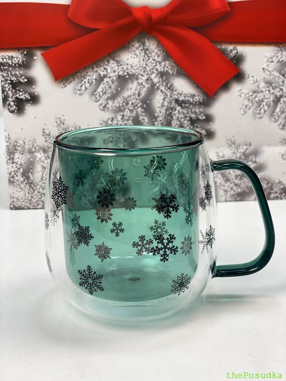 Кружка з подвійного скла Olens "Зимове небо", 350 мл Зображення 1 – thePosudka Кружка з подвійного скла Olens "Зимове небо", 350 мл