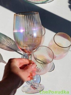 Келих для вина Olens "Оптик-голд", 325 мл