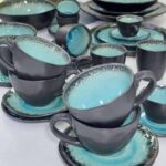 Набір 4 Чашки з Блюдцями для Еспресо "Блу-лейк" 100 мл