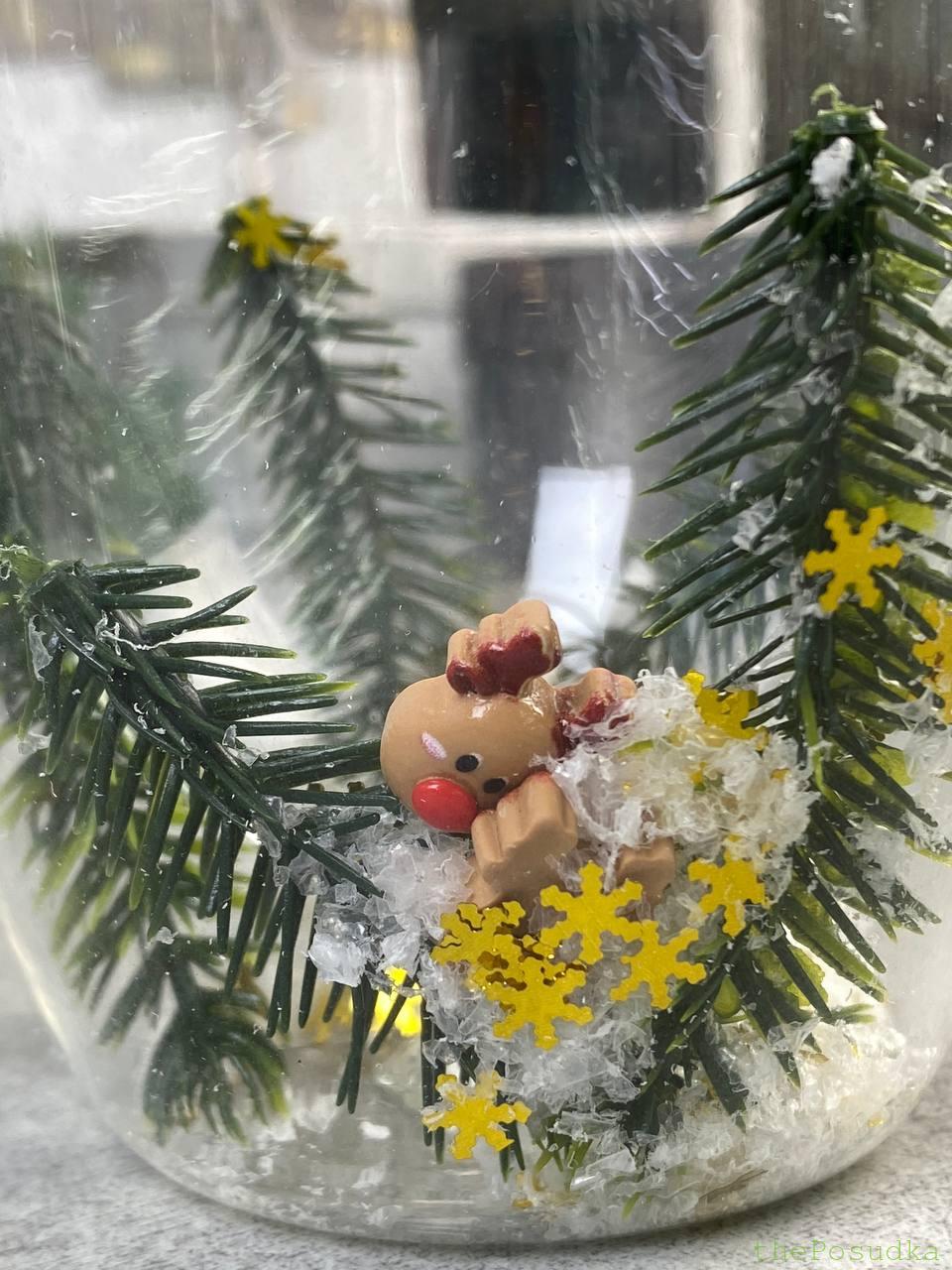 Скляна новорічна чашка з подвійним дном "Новорічний олень", 300 мл Зображення 2 – thePosudka Скляна новорічна чашка з подвійним дном "Новорічний олень", 300 мл - Зображення 2