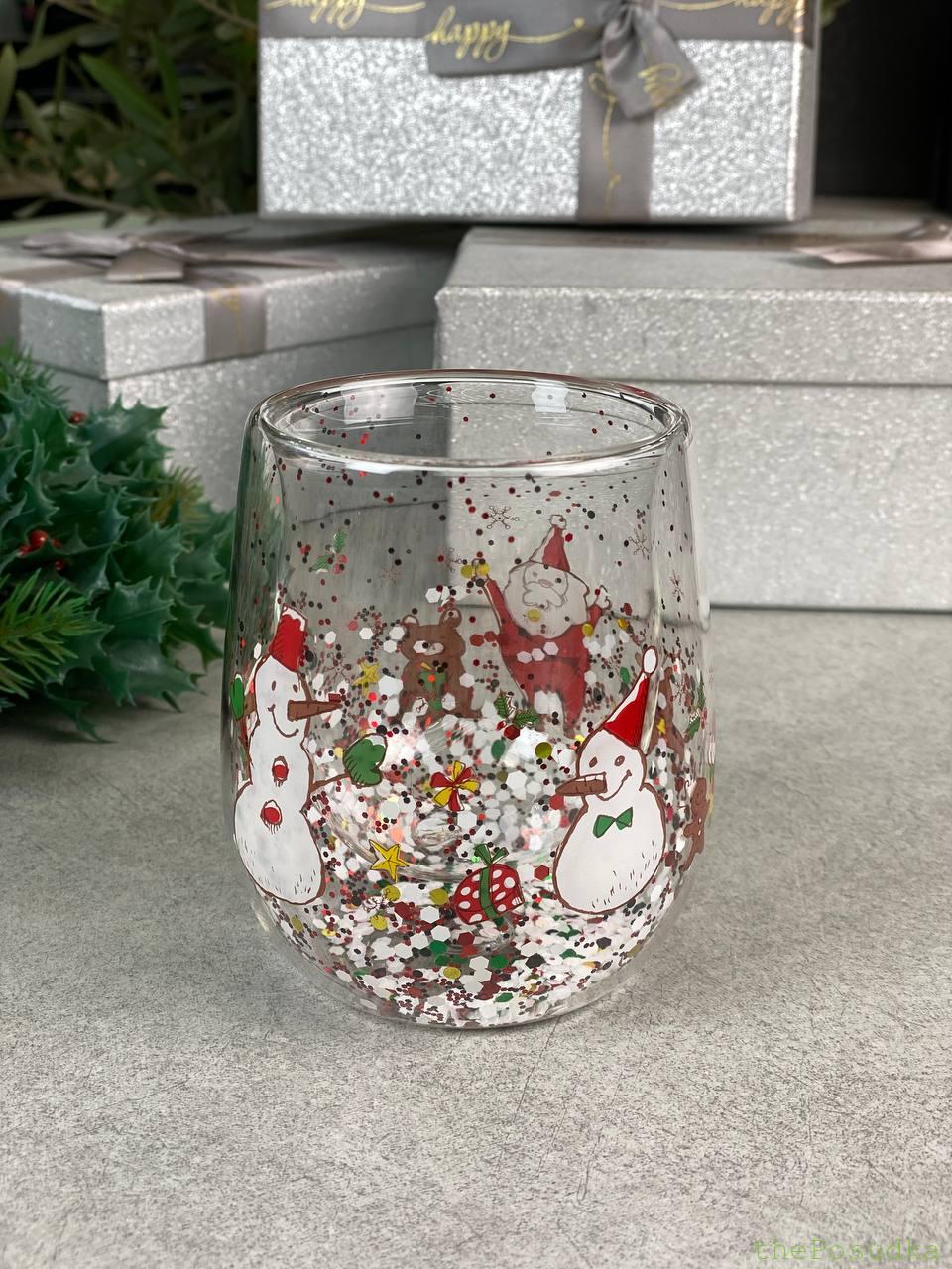 Скляна новорічна з подвійним дном "Зимове свято" Зображення 3 – thePosudka Скляна новорічна з подвійним дном "Зимове свято" - Зображення 3