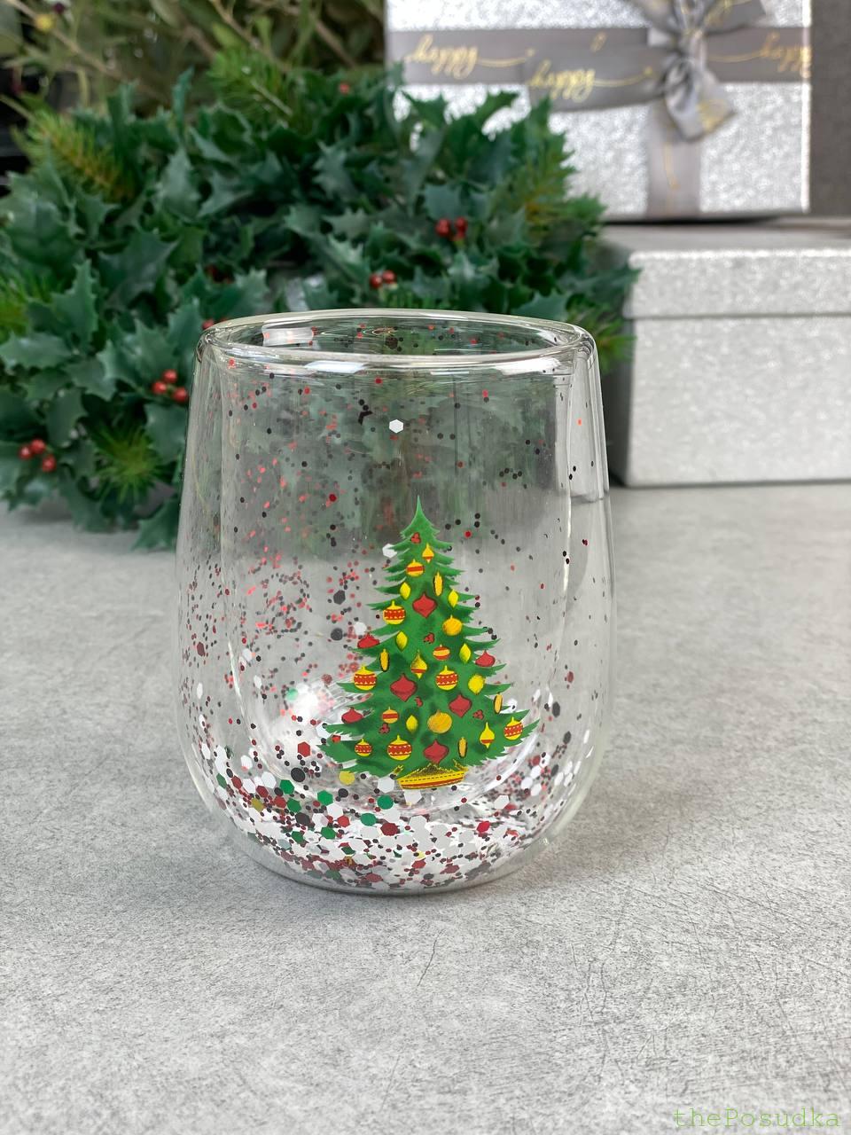Скляна новорічна з подвійним дном "Зимове свято" Зображення 2 – thePosudka Скляна новорічна з подвійним дном "Зимове свято" - Зображення 2