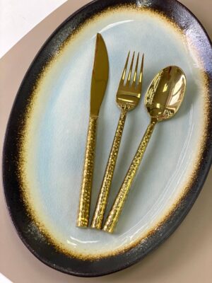 Столовий ніж Olens "Денмарк" золото, 24 см