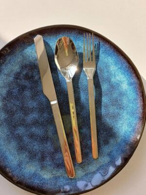 Виделка Olens "Дзеркальне срібло", 21 см