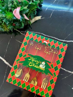 Набір Столових Приборів "Різдвяна Зірка" - 2 ложки + 2 вилки