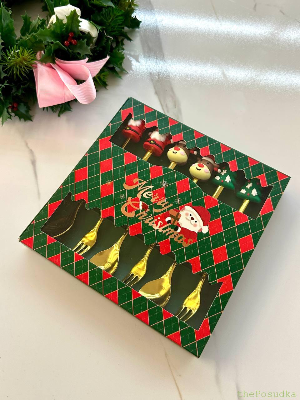 Набір Столових Приборів "Новорічні пригоди" 3 ложки + 3 виделки Зображення 3 – thePosudka Набір Столових Приборів "Новорічні пригоди" 3 ложки + 3 виделки - Зображення 3