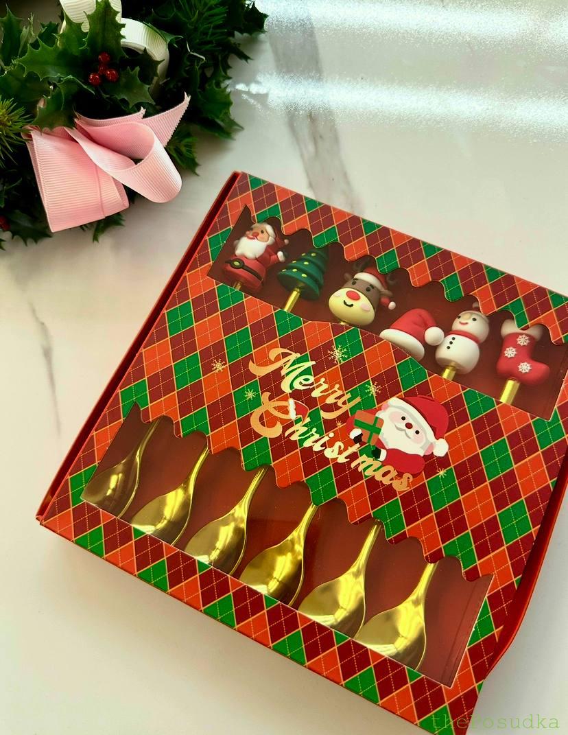 Набір 6 ложок "Різдвяна компанія" Зображення 3 – thePosudka Набір 6 ложок "Різдвяна компанія" - Зображення 3