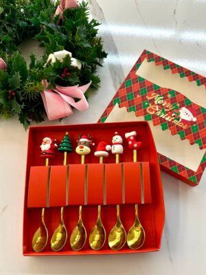Набір 6 ложок "Різдвяна компанія"