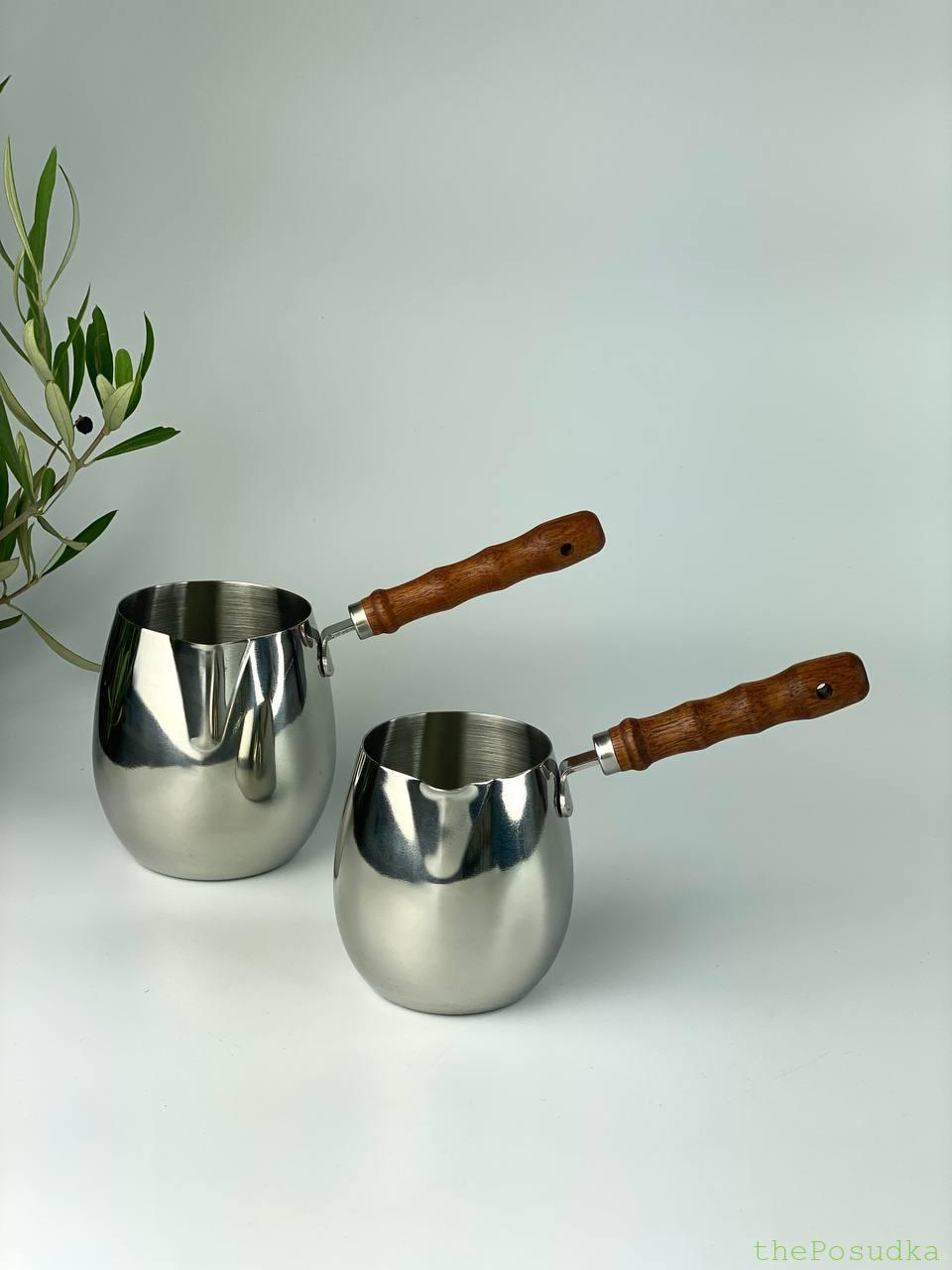 Турка стальна "Сідамо" 300 мл / 450 мл Зображення 1 – thePosudka Турка стальна "Сідамо" 300 мл / 450 мл