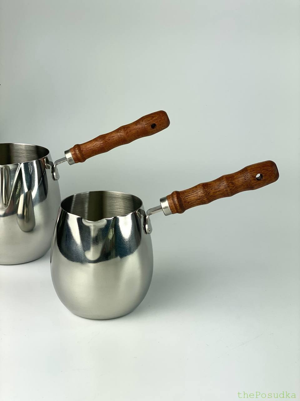 Турка стальна "Сідамо" 300 мл / 450 мл Зображення 3 – thePosudka Турка стальна "Сідамо" 300 мл / 450 мл - Зображення 3