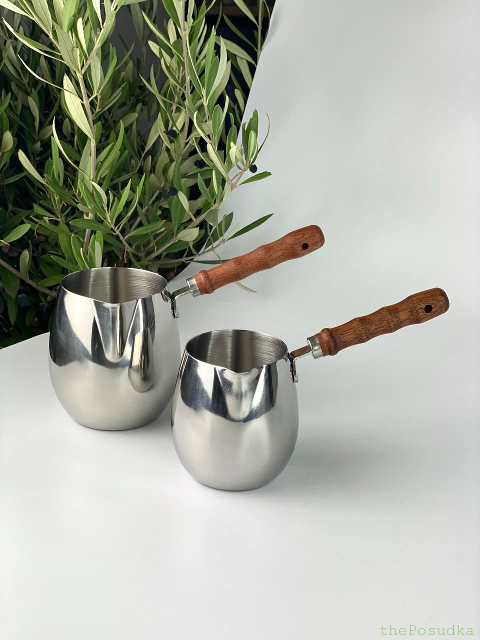 Турка стальна "Сідамо" 300 мл / 450 мл Зображення 2 – thePosudka Турка стальна "Сідамо" 300 мл / 450 мл - Зображення 2