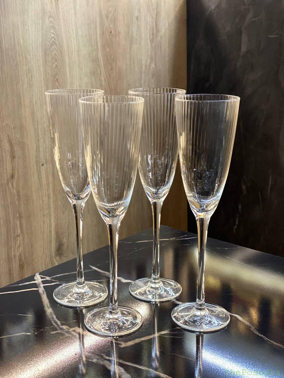 Набір 6 Келихів для Шампанського "Слайсі" 260 мл Зображення 1 – thePosudka Набір 6 Келихів для Шампанського "Слайсі" 260 мл