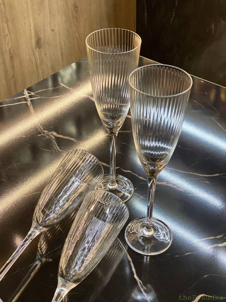 Набір 6 Келихів для Шампанського "Слайсі" 260 мл Зображення 3 – thePosudka Набір 6 Келихів для Шампанського "Слайсі" 260 мл - Зображення 3
