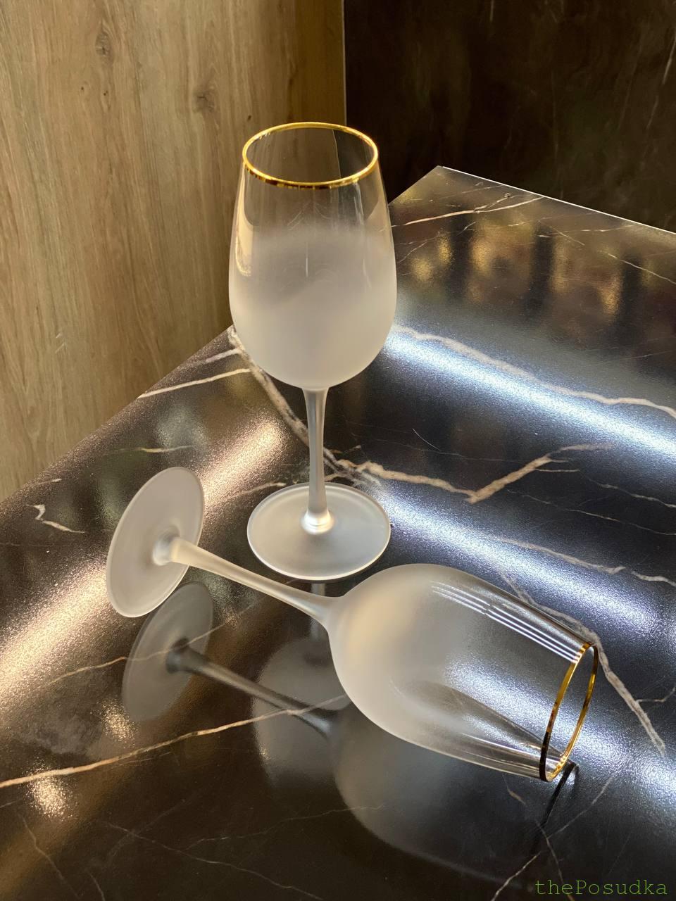 Набір 4 Келихи "Голд Рим" 375 мл Зображення 4 – thePosudka Набір 4 Келихи "Голд Рим" 375 мл - Зображення 4