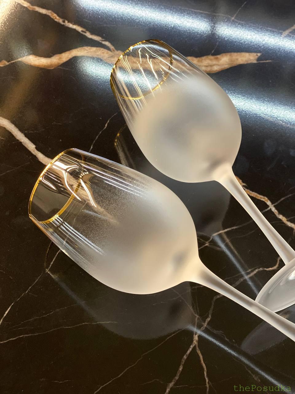 Набір 4 Келихи "Голд Рим" 375 мл Зображення 5 – thePosudka Набір 4 Келихи "Голд Рим" 375 мл - Зображення 5