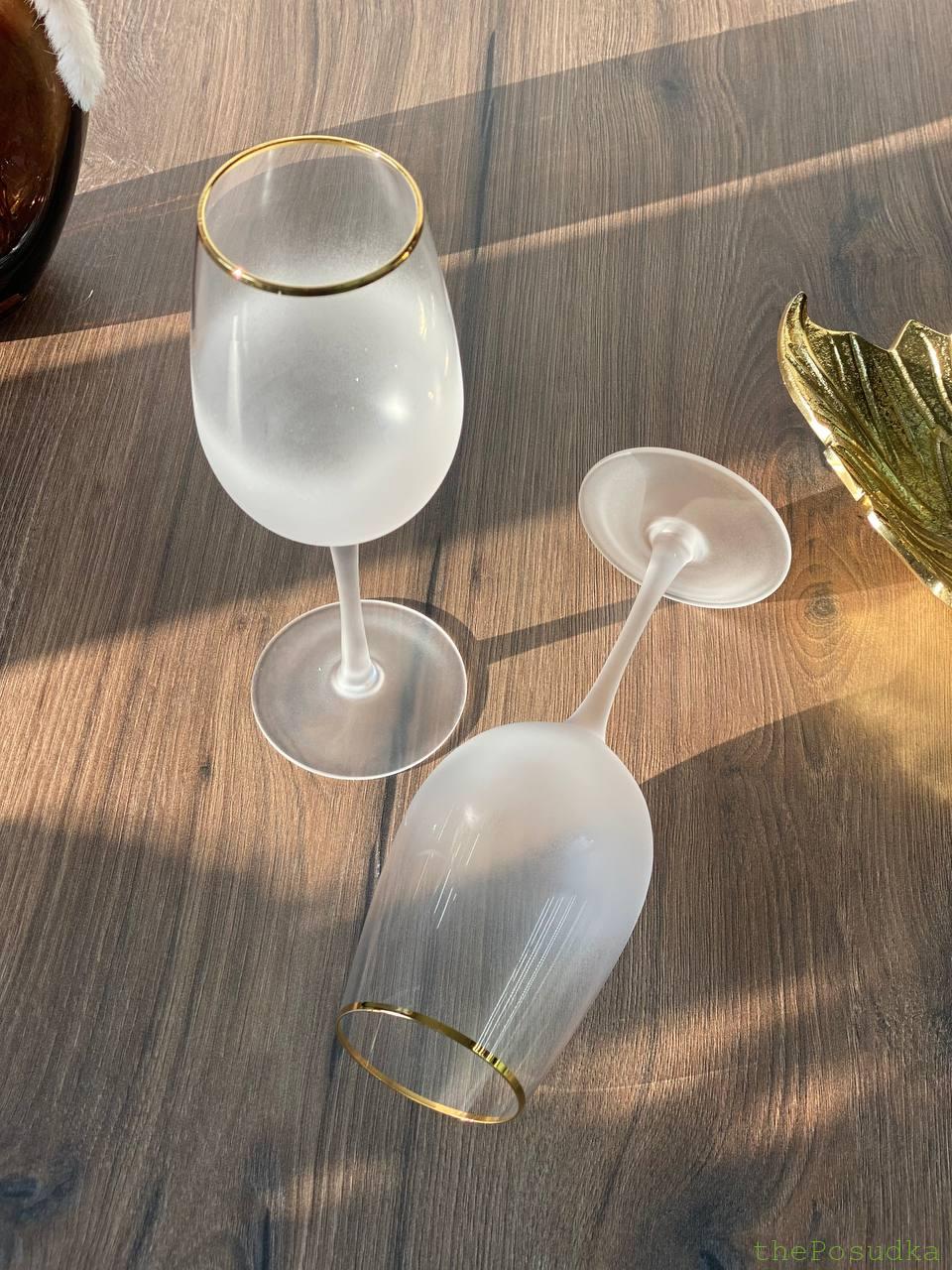 Набір 4 Келихи "Голд Рим" 375 мл Зображення 10 – thePosudka Набір 4 Келихи "Голд Рим" 375 мл - Зображення 10