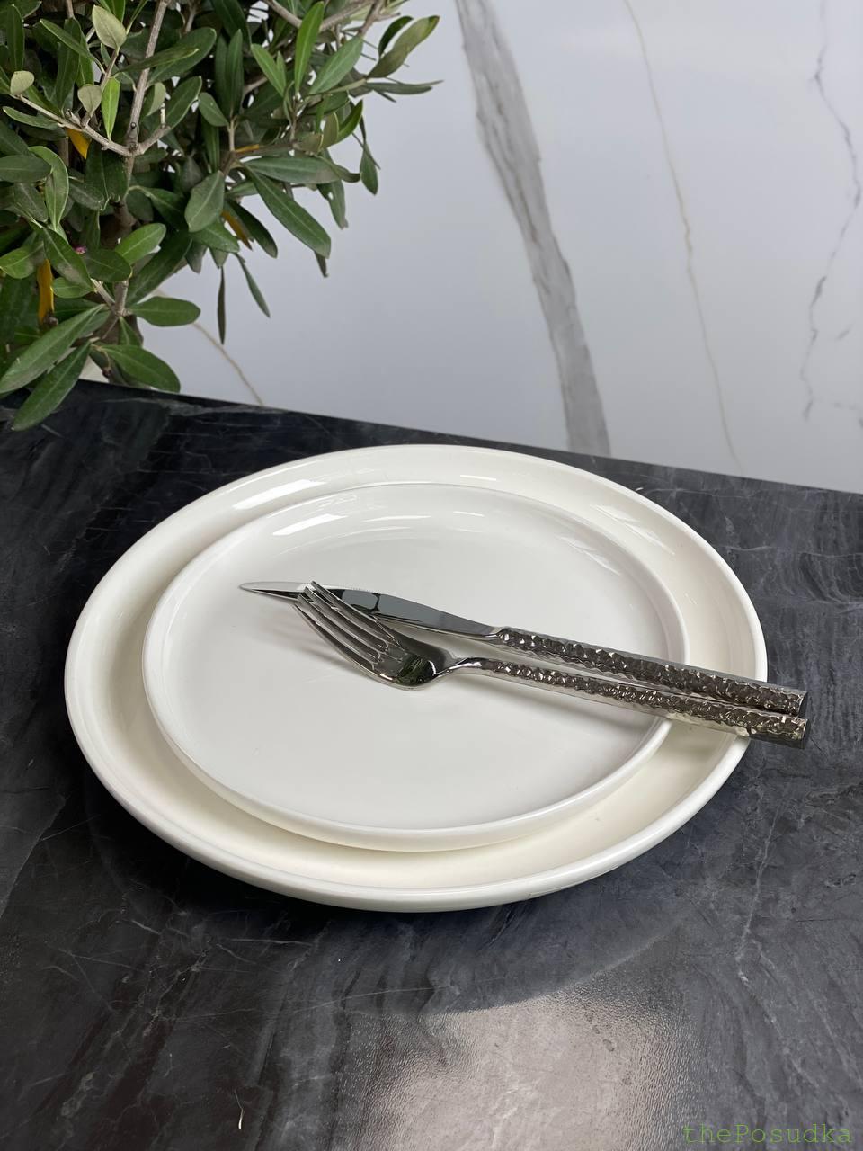 Набір 2 тарілки "Сноу" на 1 персону 20 см, 26 см Зображення 1 – thePosudka Набір 2 тарілки "Сноу" на 1 персону 20 см, 26 см