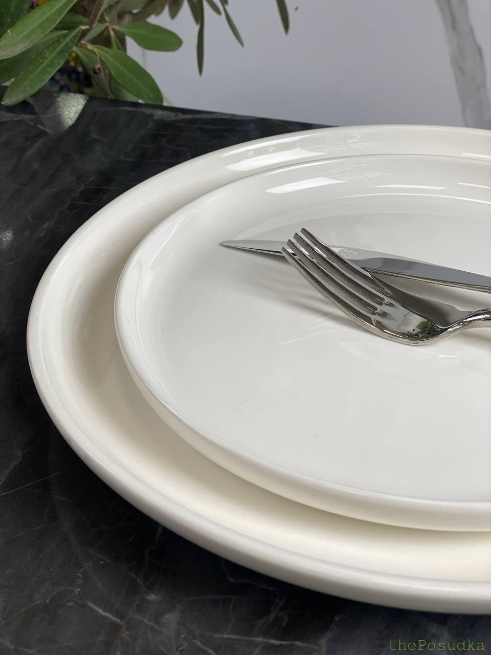 Набір 2 тарілки "Сноу" на 1 персону 20 см, 26 см Зображення 4 – thePosudka Набір 2 тарілки "Сноу" на 1 персону 20 см, 26 см - Зображення 4