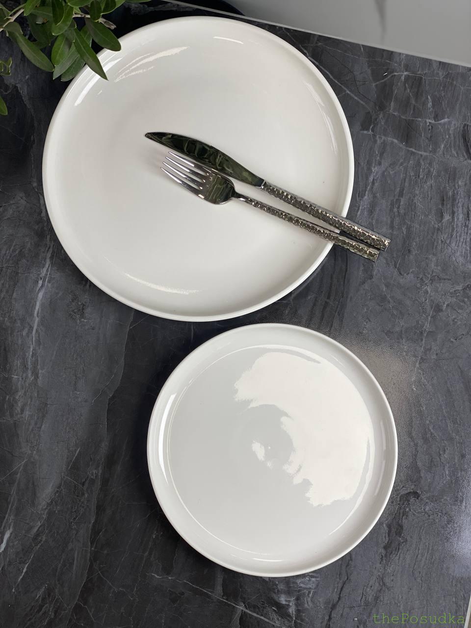 Набір 2 тарілки "Сноу" на 1 персону 20 см, 26 см Зображення 2 – thePosudka Набір 2 тарілки "Сноу" на 1 персону 20 см, 26 см - Зображення 2