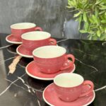 Набір 6 Чашок з Блюдцями "Гра Сонця в Рожеве"