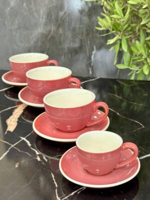 Набір 6 Чашок з Блюдцями "Гра Сонця в Рожеве"
