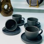 Набір 4 чашок з блюдцем кава/чай "Шайні-дот", 300 мл