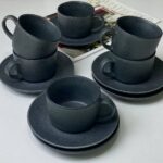 Набір 6 чашок з блюдцем американо "Шайні-дот", 190 мл